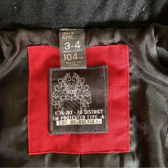 Zara 3-4T Wool Coat for Toddler - Picture 6 of 7